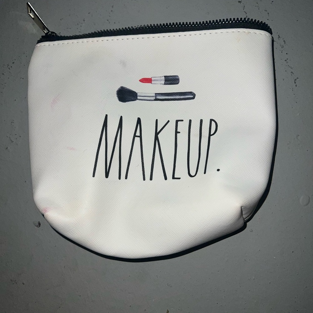 Rae Dunn Black and White Cosmetic Pouch